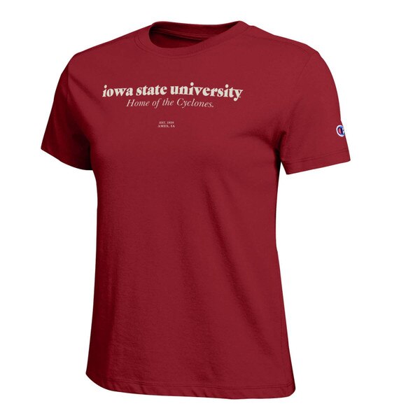 Champion Women's Iowa State University Cardinal Short Sleeve T-Shirt vendor image